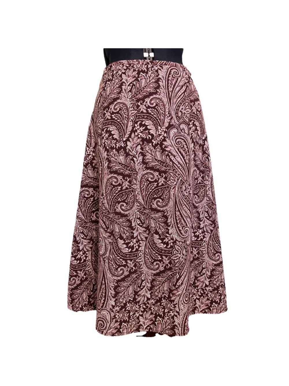 New York & Company Purple Paisley Skirt Sz 10
